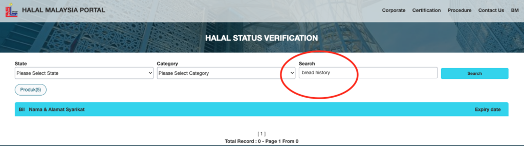 Bread History Halal atau Tidak